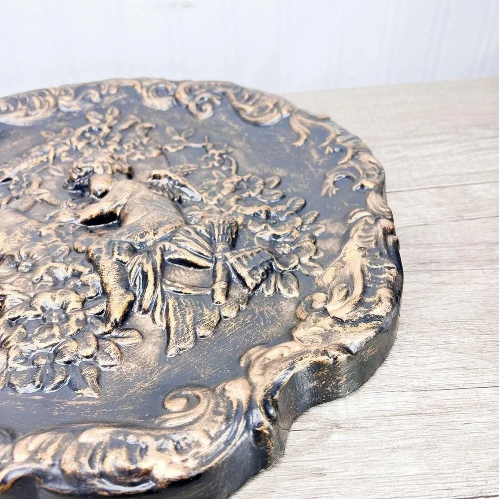Vintage Cherub Wall Hanging: Gothic Home Decor